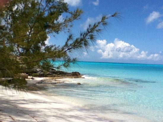 Long Island Bahamas beach and blue water