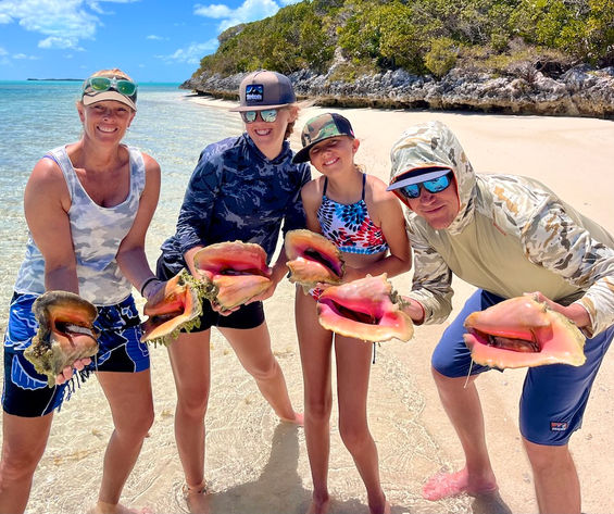 Successful conch hunt